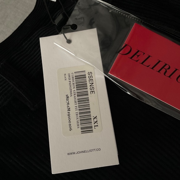 John Elliot Black Corduroy Pants XXL - Picture 3 of 4